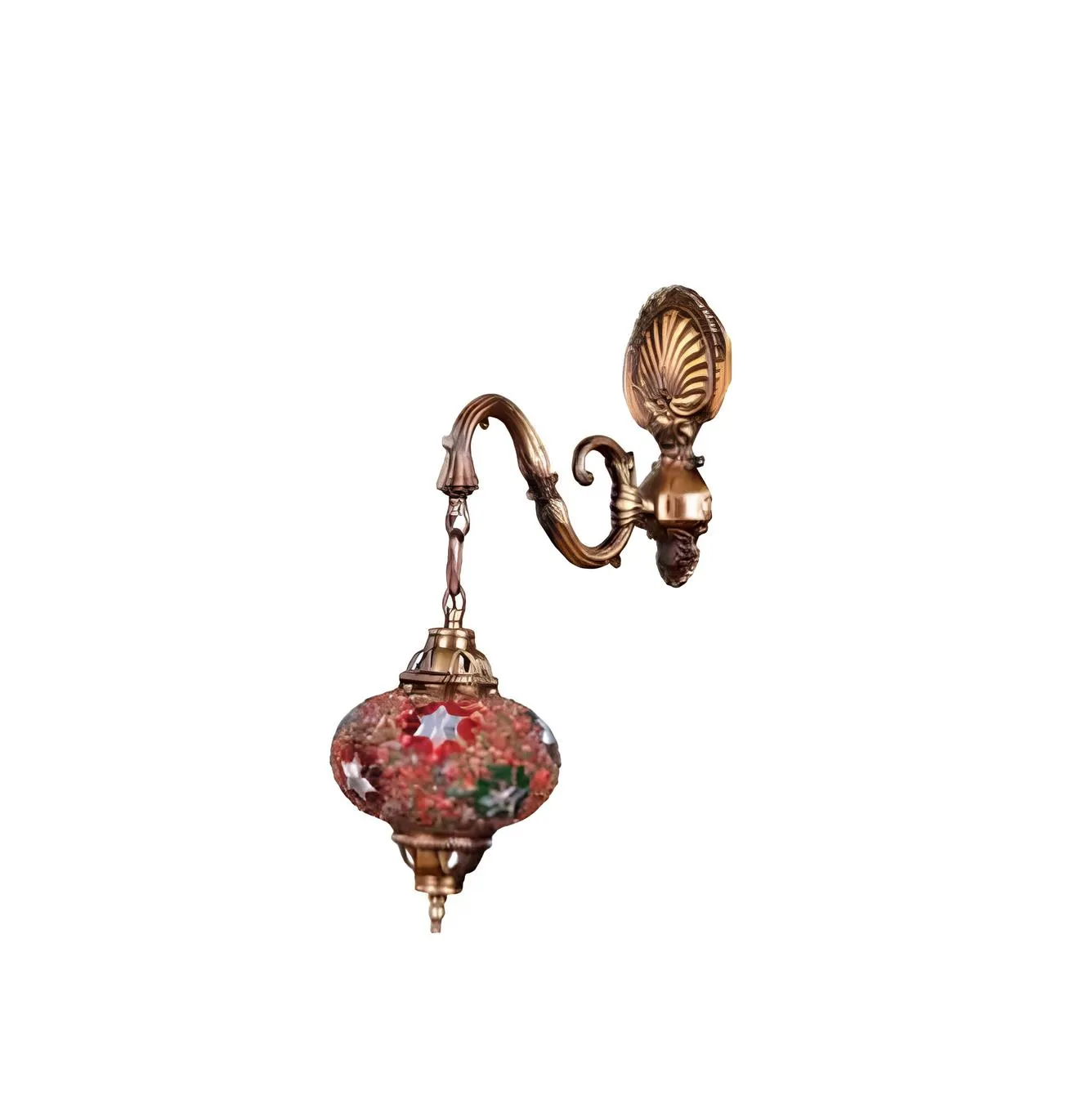 Wandleuchte Wandlampe Wandleuchten Art Lüster Wand Lampen Gold Glas