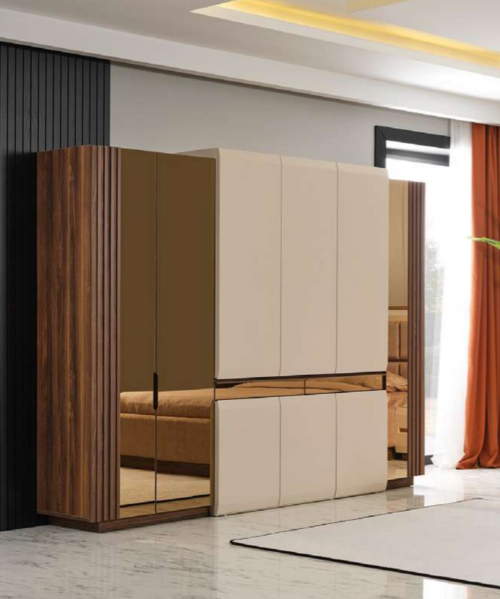 Kleiderschrank Design Luxus Schrank Modern Stil Schlafzimmer Möbel Neu