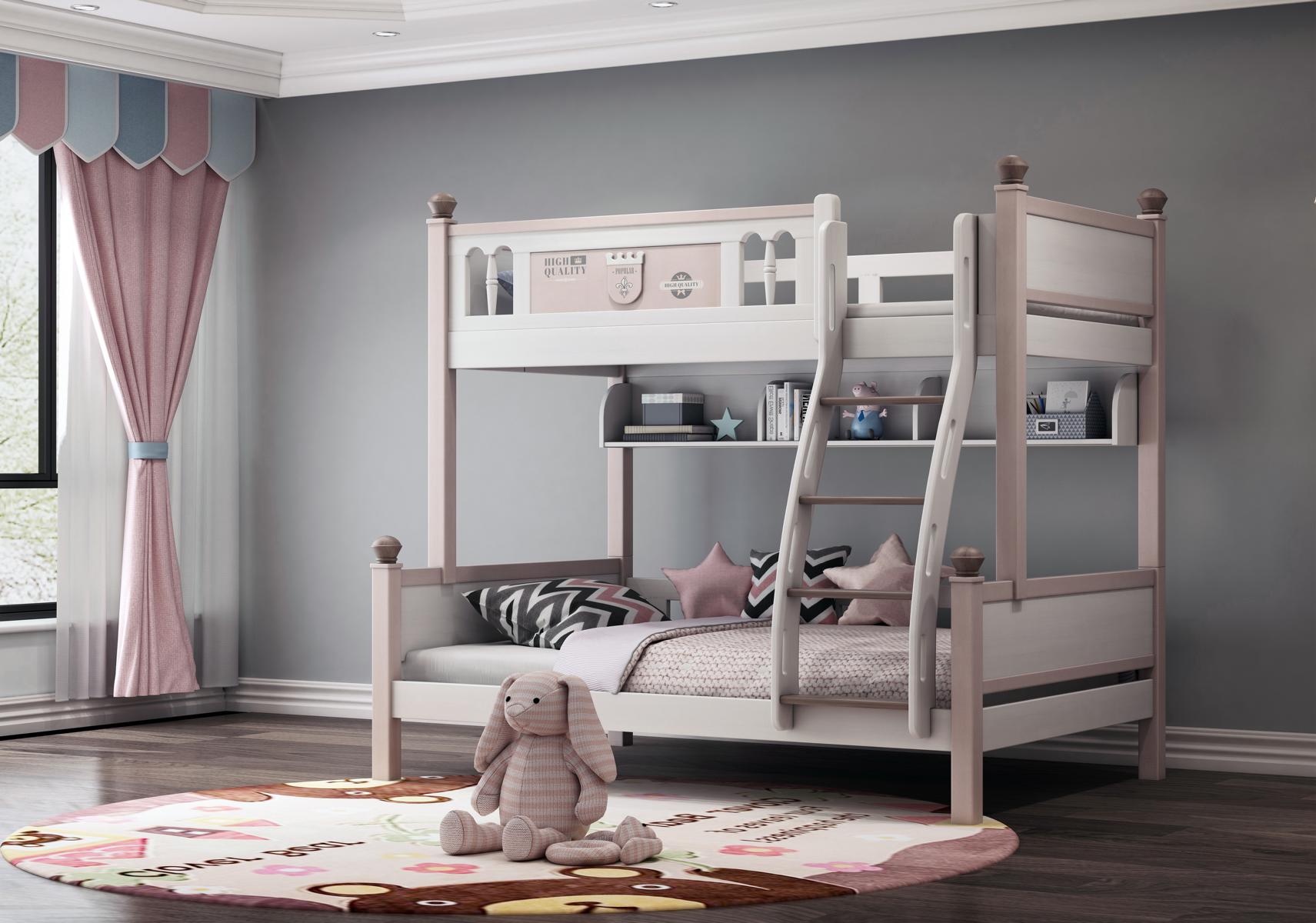 Doppelstockbett Etagenbett Hochglanz Natur Hochbett Kinderbett Etage Betten Bett