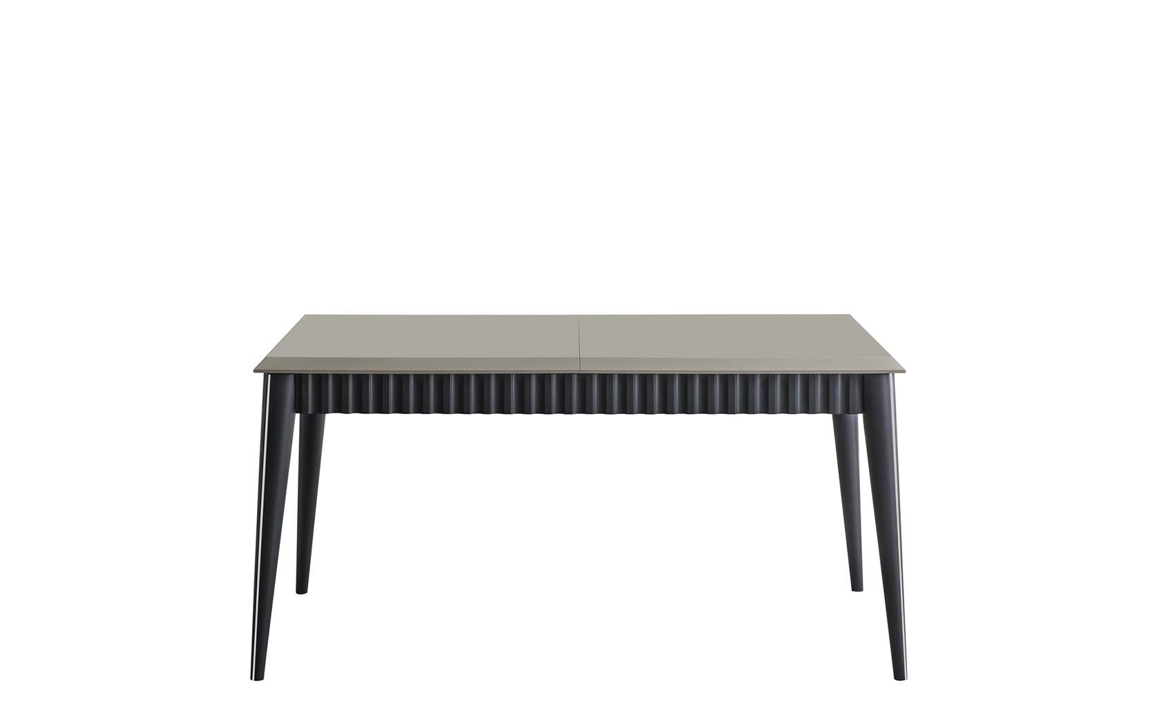 Grauer Esstisch Robuster Esszimmer Designer Holztisch Luxuriöse Möbel