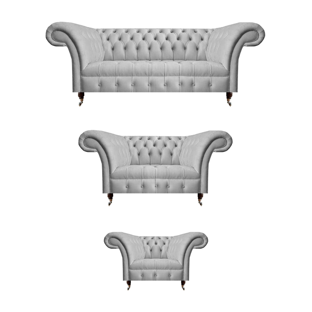 Komplett Polstermöbel Grau Set 3+2+1 Sitzer Moderne Polster Möbel Design