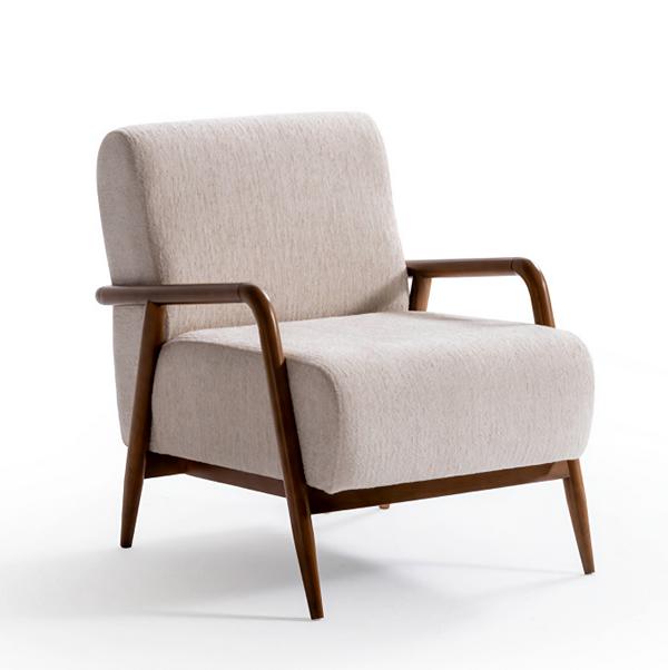 Elegant Weiß Sessel Relaxsessel Bequem Sofasessel Wohnzimmer Möbel