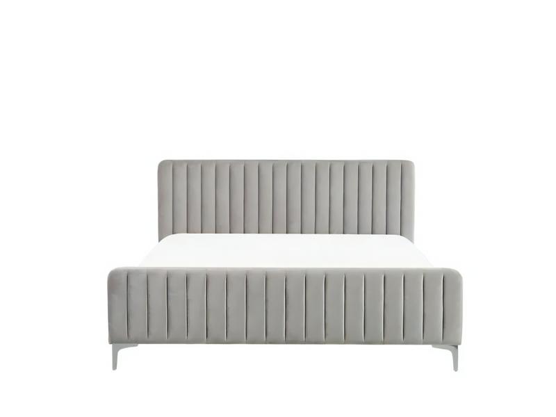 Doppelbett Bett Schlafzimmer 180сm Matratze Grau moderner Stil Hochwertig