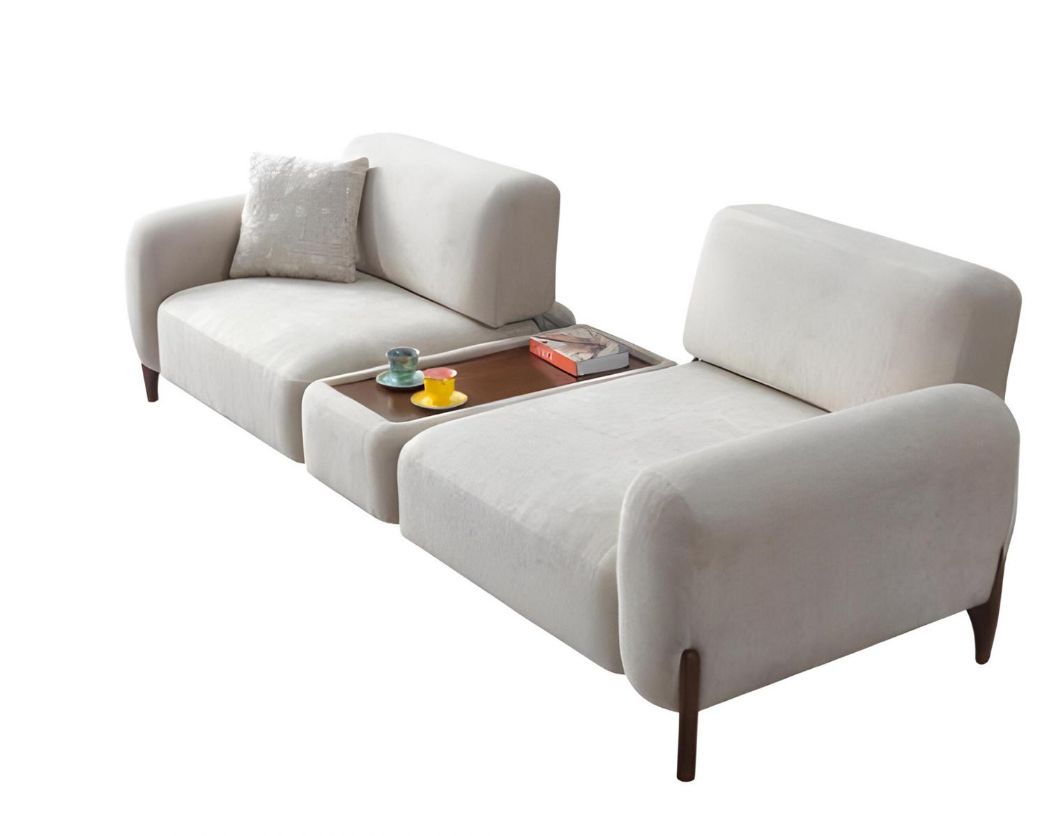 Sofagarnitur set 3 Sitzer Sofas Couchtisch Moderner Wohnzimmer set