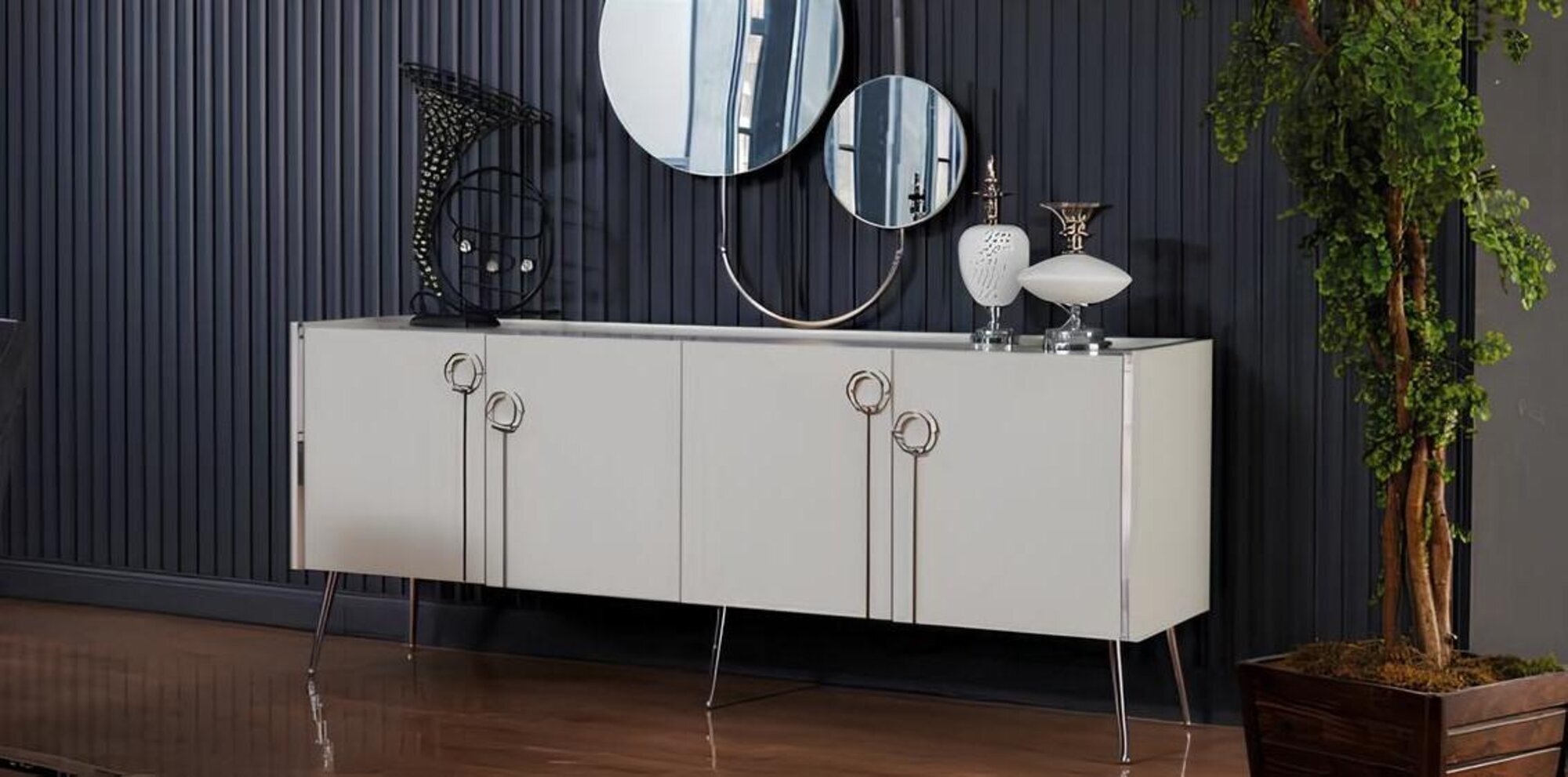 Konsole Kommoden Konsolentisch Schminkkonsole Dekokonsole Sideboard-Konsole