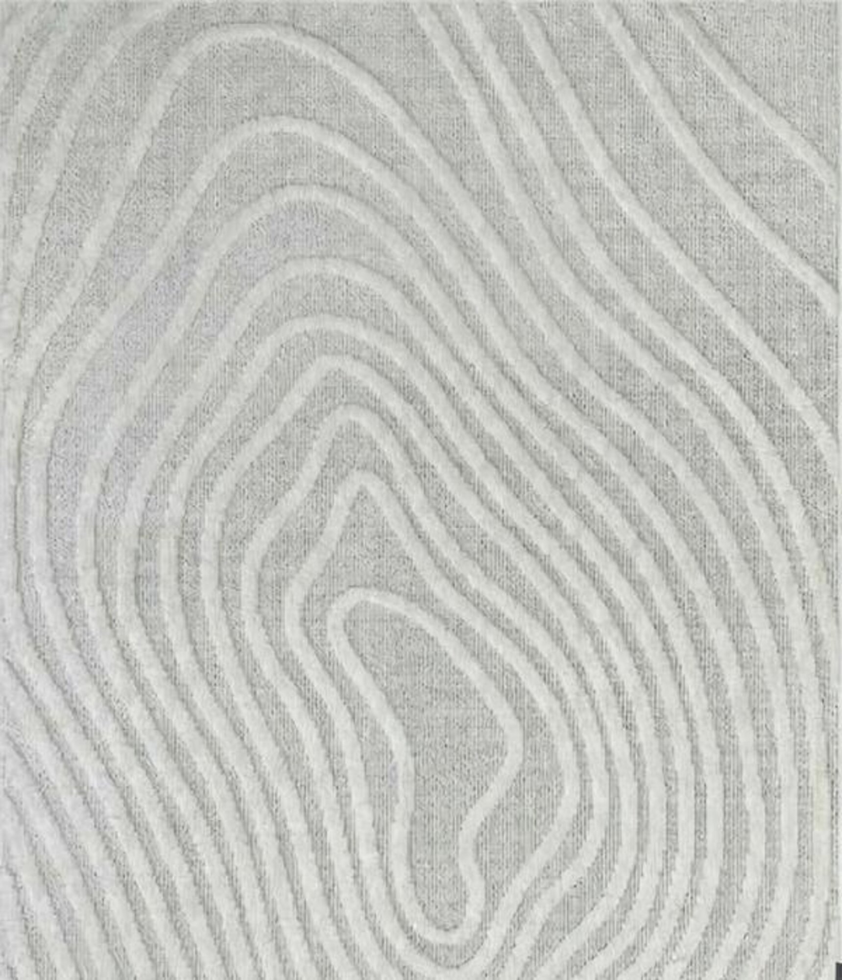 Designer Wohnzimmerteppich Teppich Linien Abstrakter Muster Grau Kurzflor
