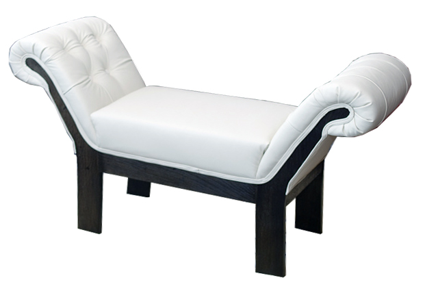 Chesterfield Hocker Leder Polster Fußhocker Chaise Ottomane Relax Pouf Neu