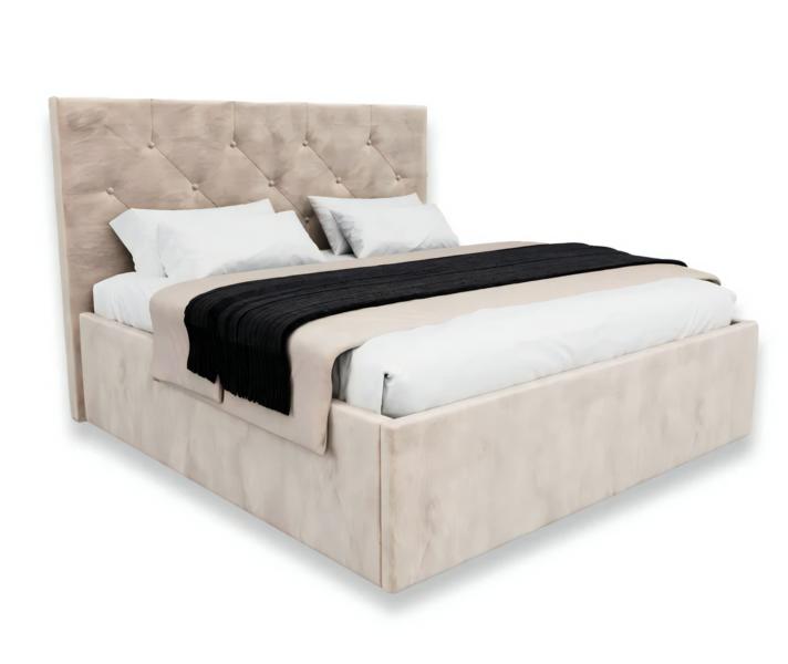 Doppelbett Bett Schlafzimmer 180сm Matratze Beige Chesterfield Stil Hochwertig
