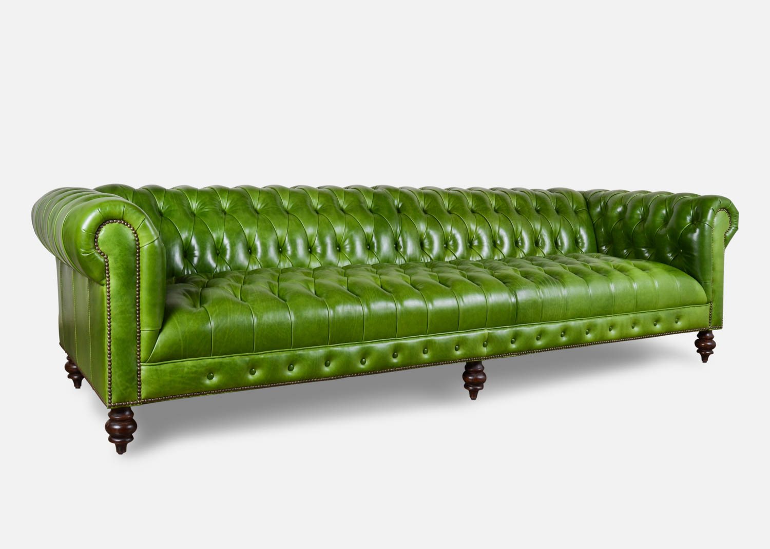 XXL Big Sofa Couch Chesterfield 240cm Polster Sofas 4 Sitzer Leder Textil #275