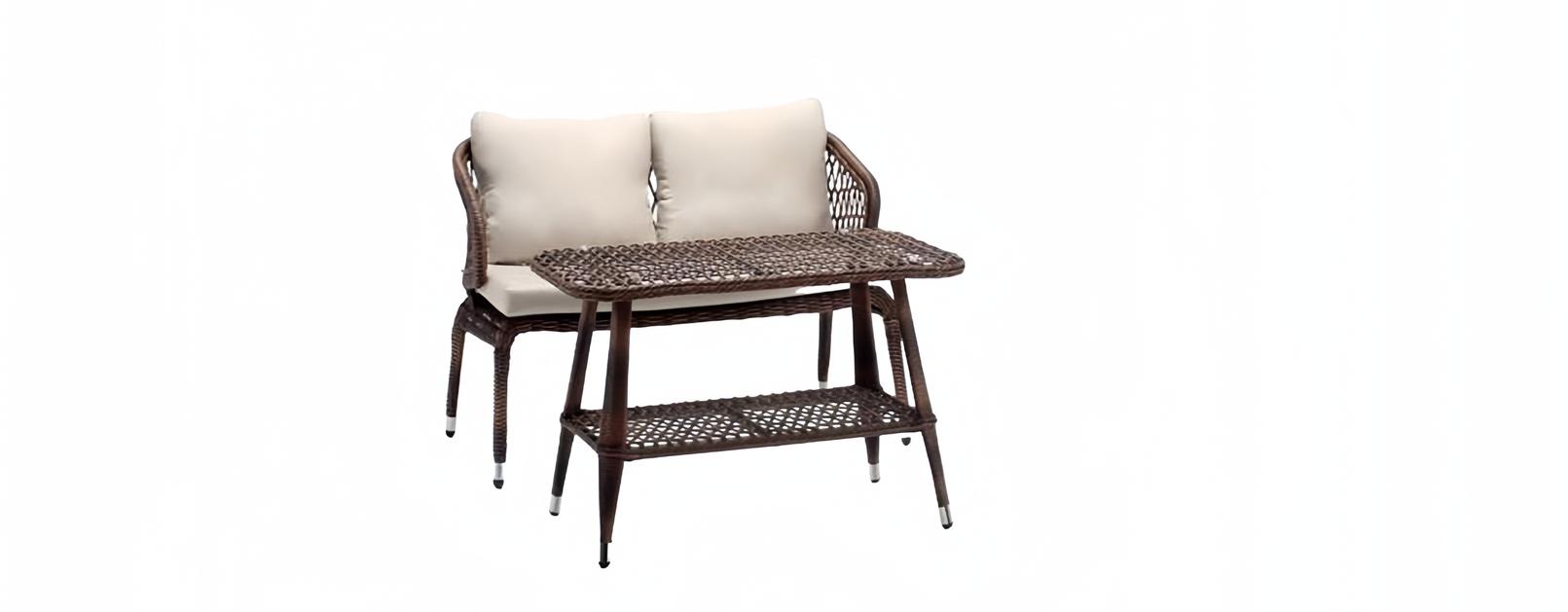 Sofagarnitur Moderne Gartenmöbel Luxus Couchtisch Sofa 2 Sitzer Hochwertig Möbel