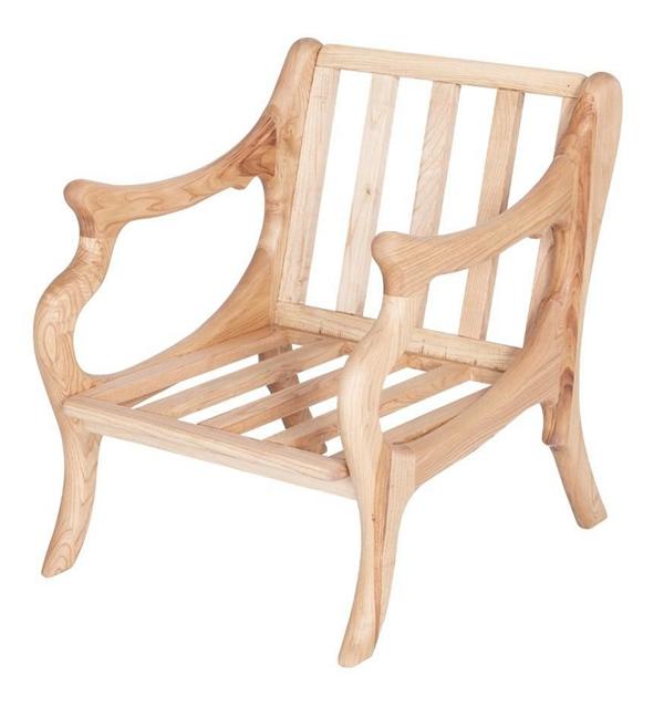 Sessel Naturholzstuhl Stuhl Stühle Relax Outdoor Möbel Garten Balkon Sessel