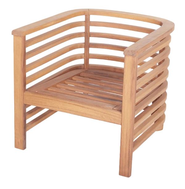 Sessel Naturholzstuhl Stuhl Balkon Garten Sessel Stühle Relax Outdoor Möbel