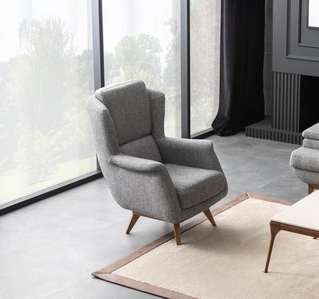 Sessel Polstersessel Wohnzimmersessel Gepolsterte Sitzfläche Armlehnen