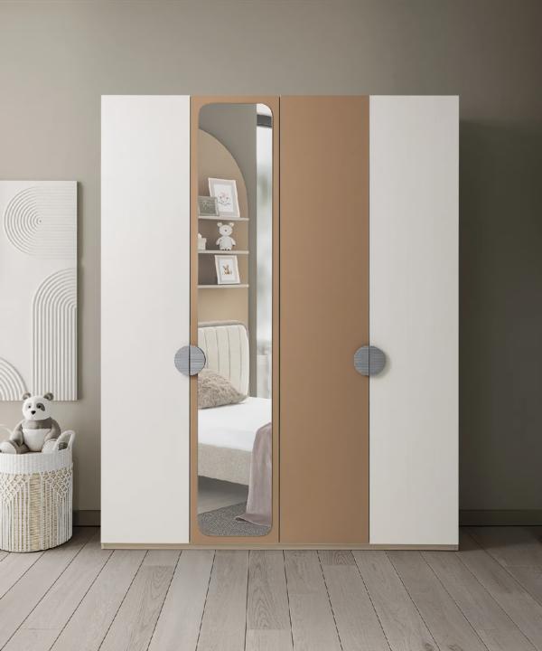 Kleiderschrank Modern Spiegel Zeitloses Design Stilvolle Aufbewahrung Möbel