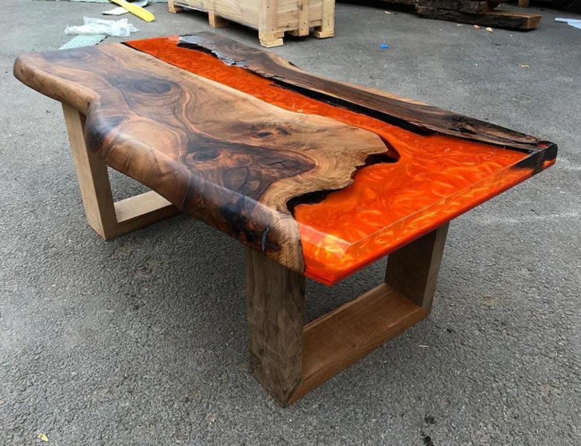 Couchtisch Hochwertig Rechteckig Luxus Design Holz Möbel Wohnzimmer Couchtische