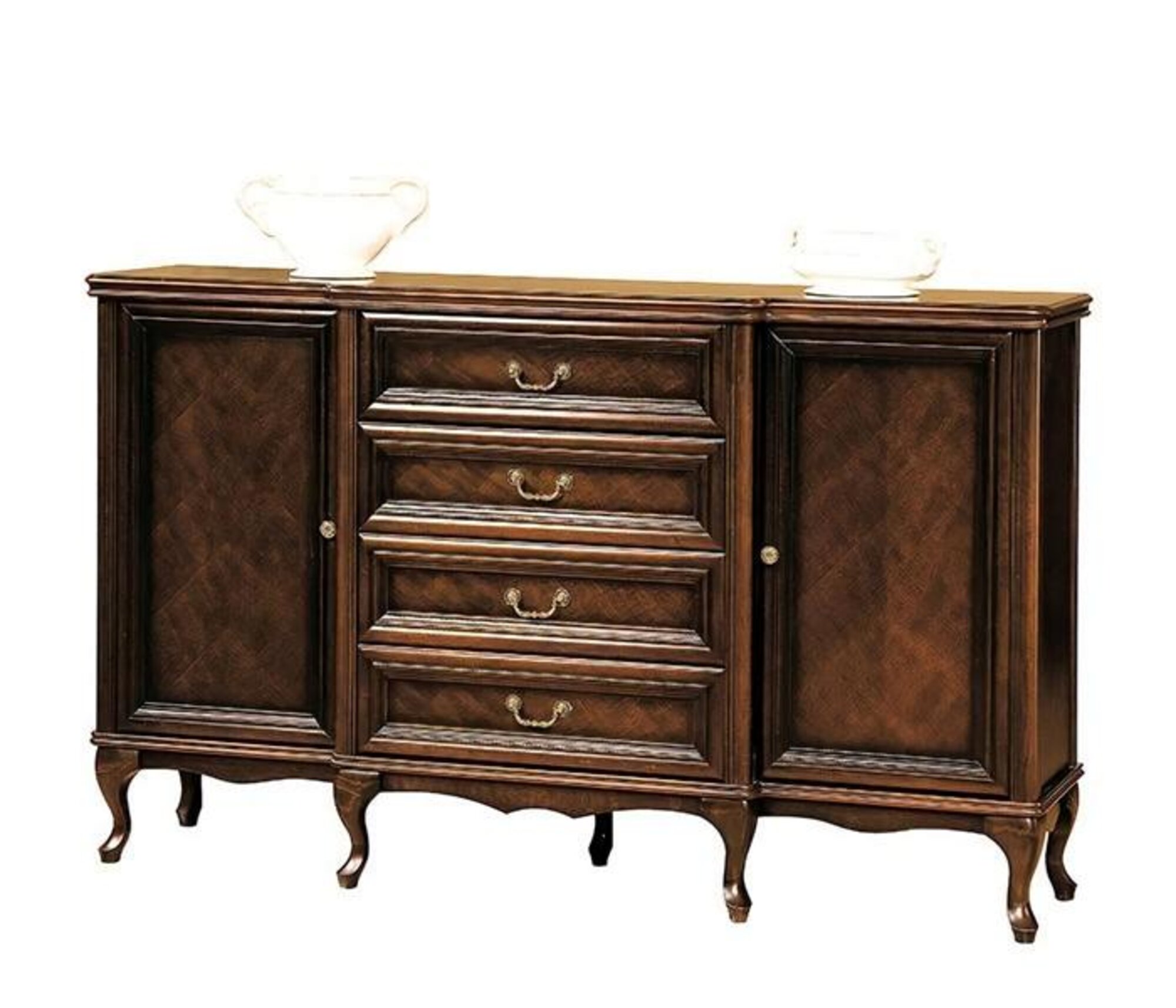 Anrichte Schubladenschrank Stauraummöbel Sideboard Buffet Antikkommode Schrank