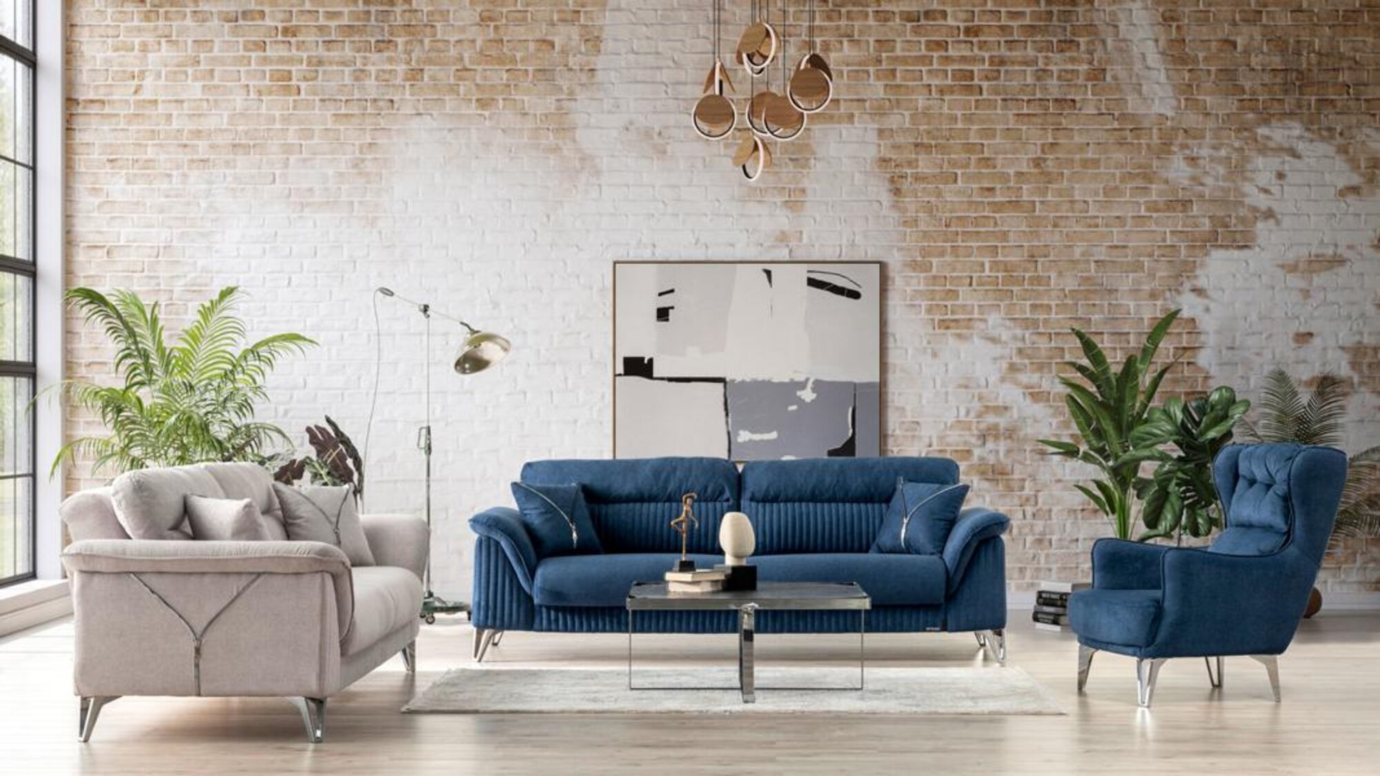 Gemütliche 3+1 Sofagarnitur Stilvolles Design für maximalen Komfort &Entspannung