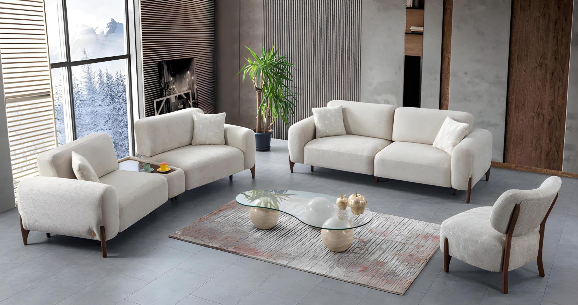 Stoff Couch Polster Sofagarnitur 3+2+1 Komplett Set Stoff Sofas Couchen