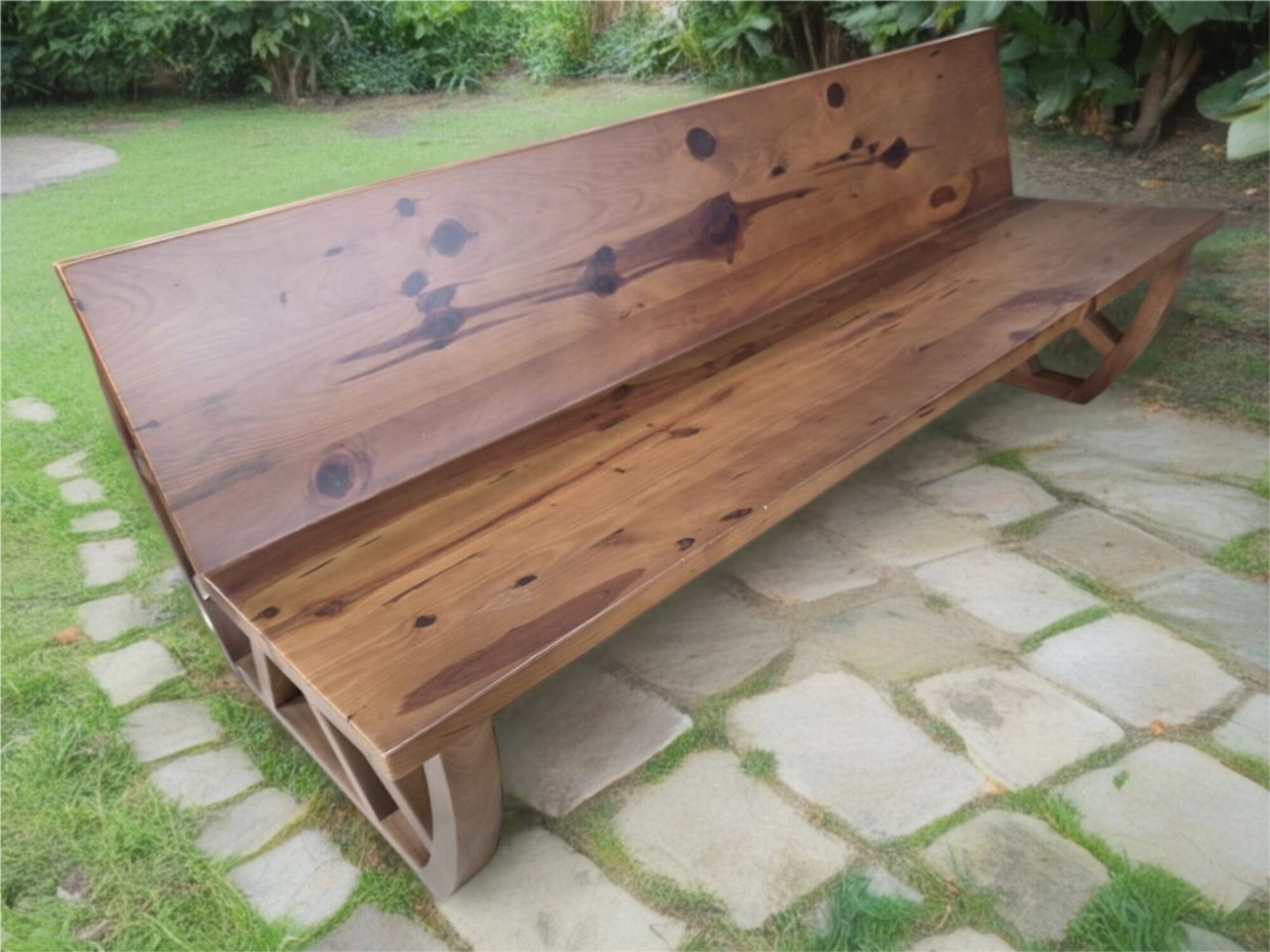 Gartenbank Holz Parkbank Massiv Sitzbank Garten Gartenmöbel 3 Sitzer Sofort