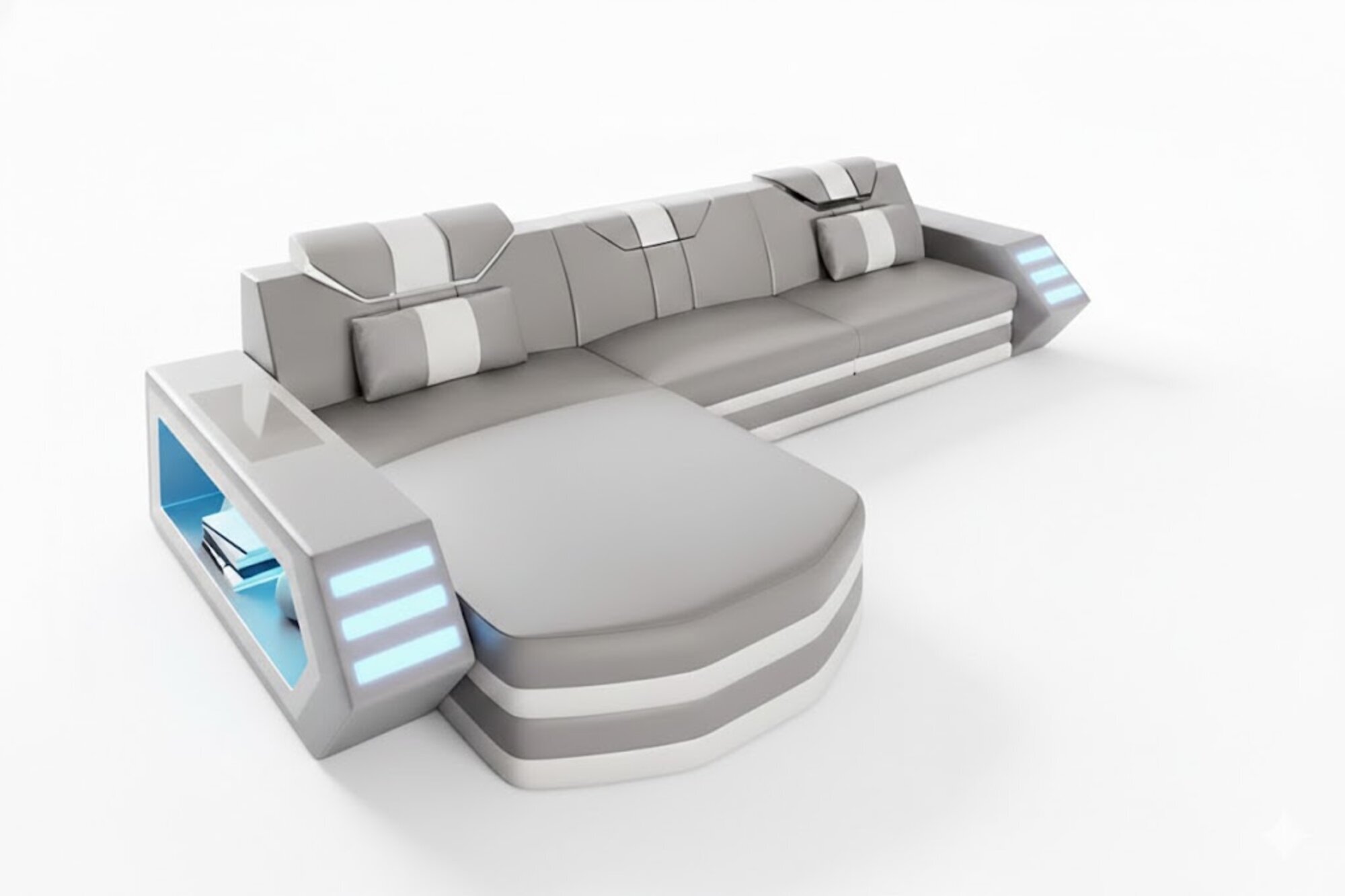 WohnlandschaftSofa Garnitur Eckgarnitur Ledersofa Ecksofa Polster Polster Sofort