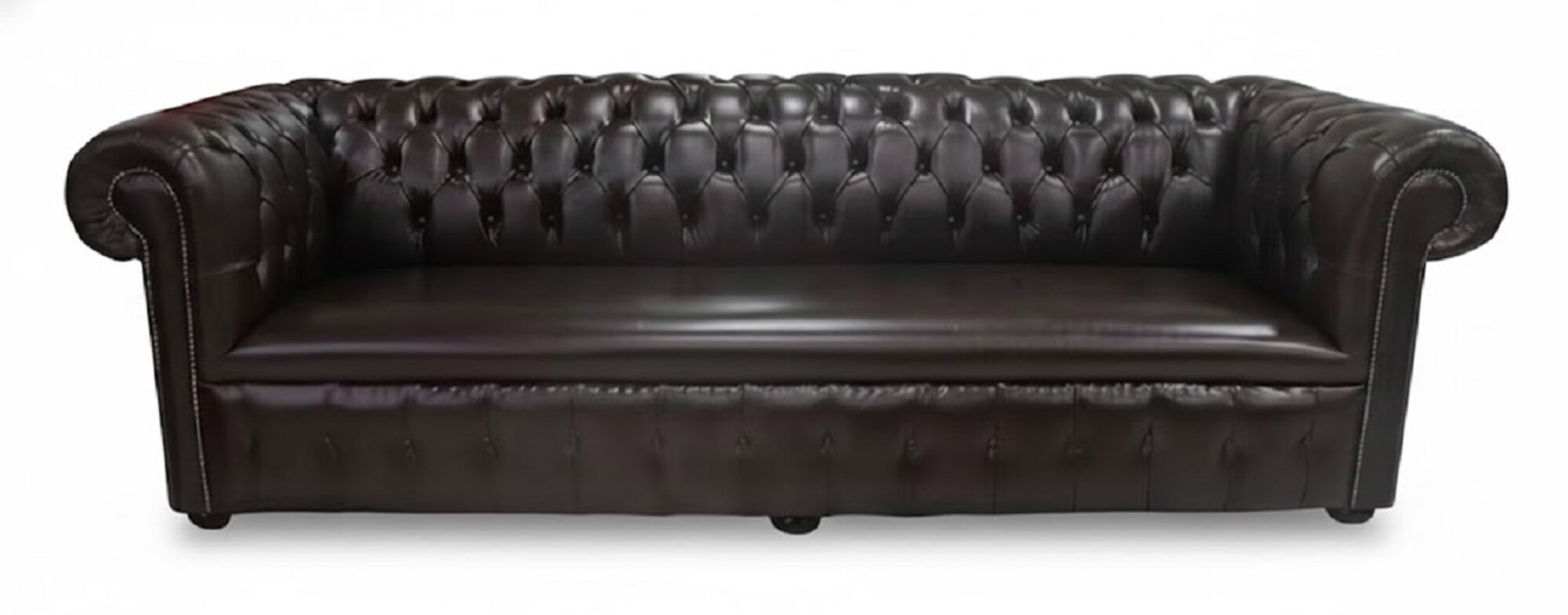 Chesterfield Design Luxus Polster Sofa Couch Sitz Garnitur 100% Leder Sofort