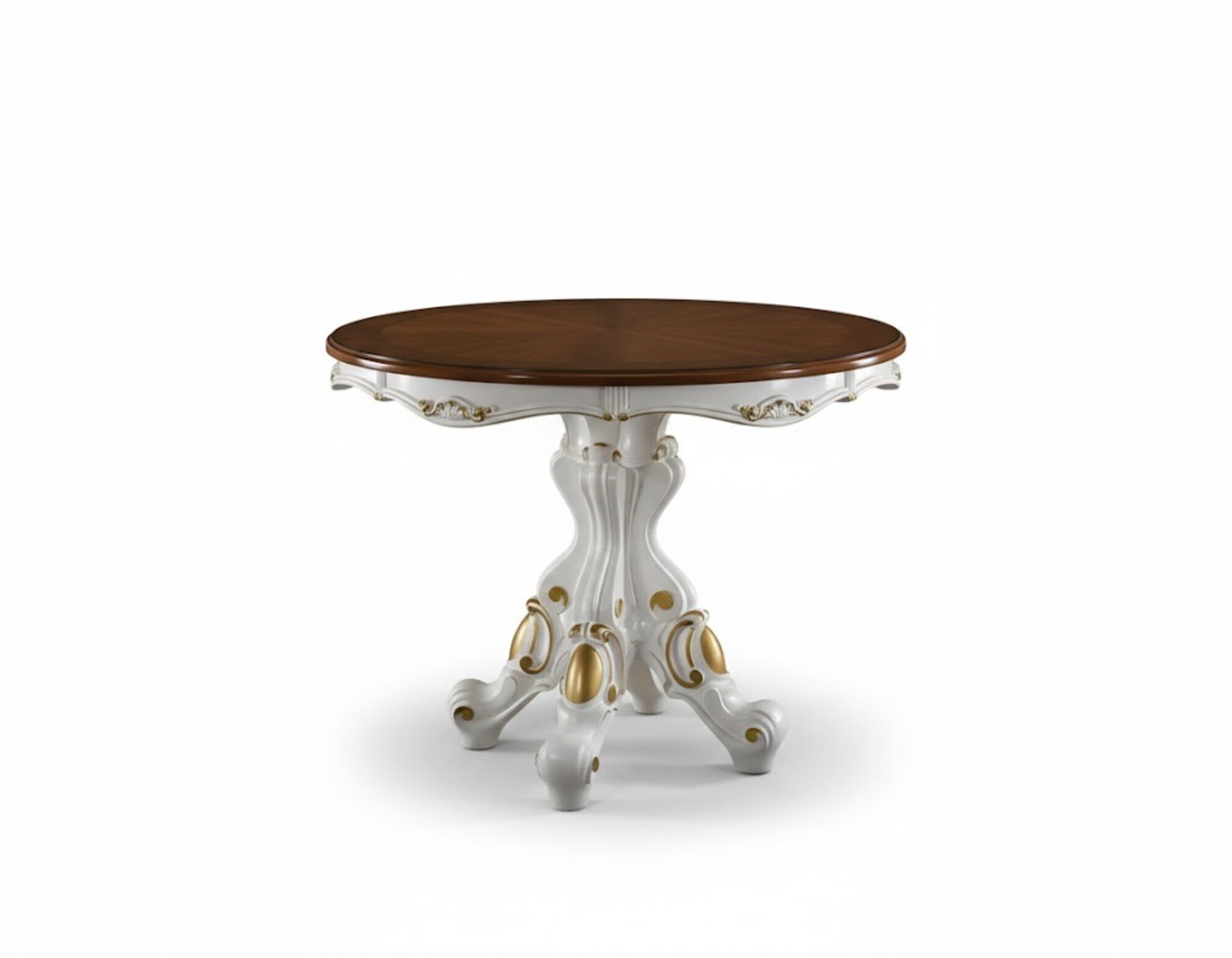 Barock Runder Esstisch Klassischer Tisch Runde Rund Tische Holz Möbel Sofort