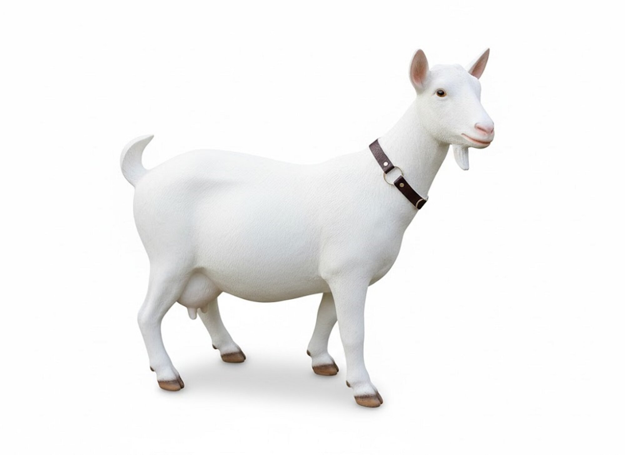 Design Ziege stehend, Kopf rechs Figur Statue Skulptur Figuren Skulpturen Sofort