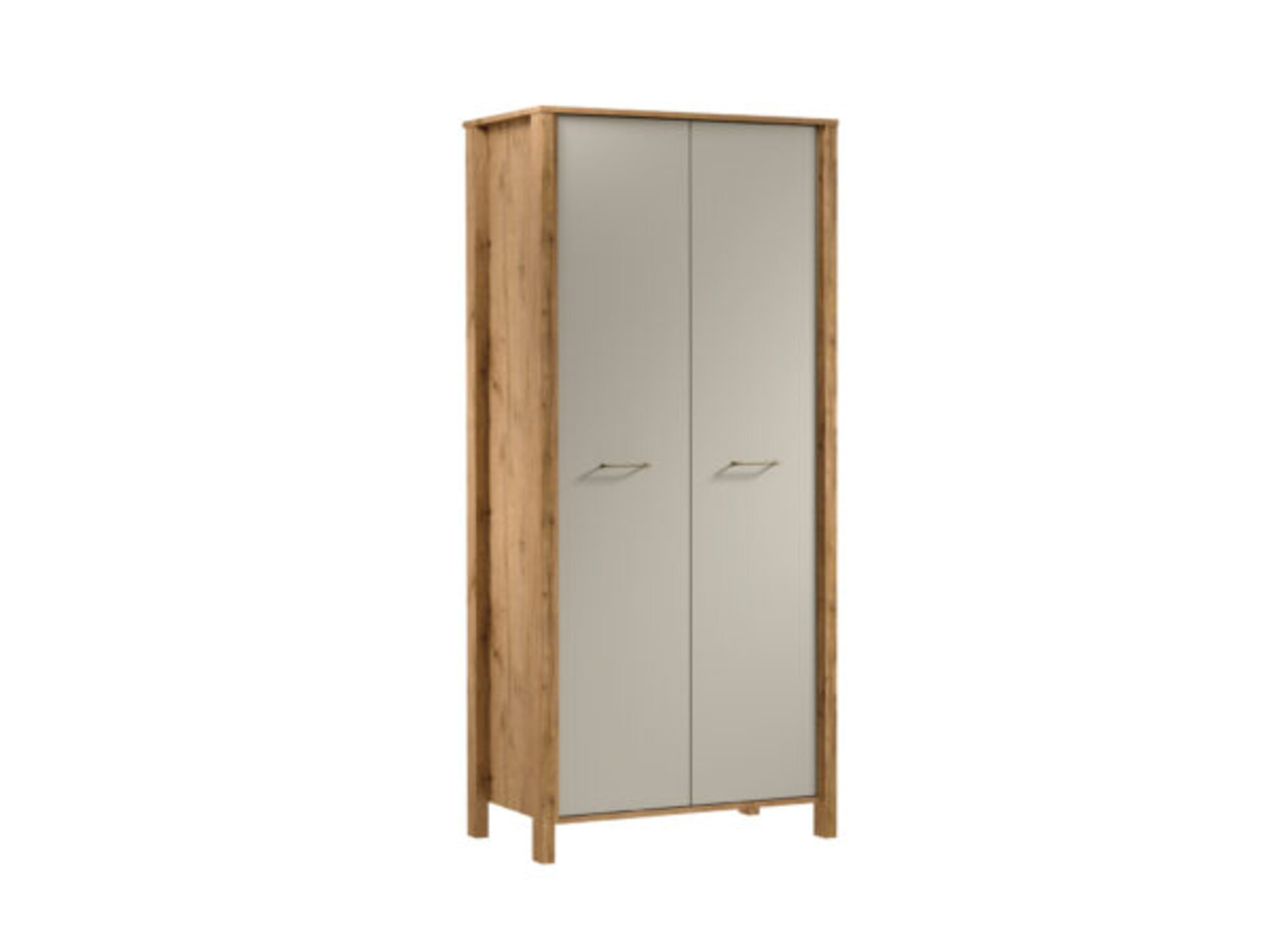 Garderobenschrank mit Kleiderstange Regal Holzschrank Kleiderschrank