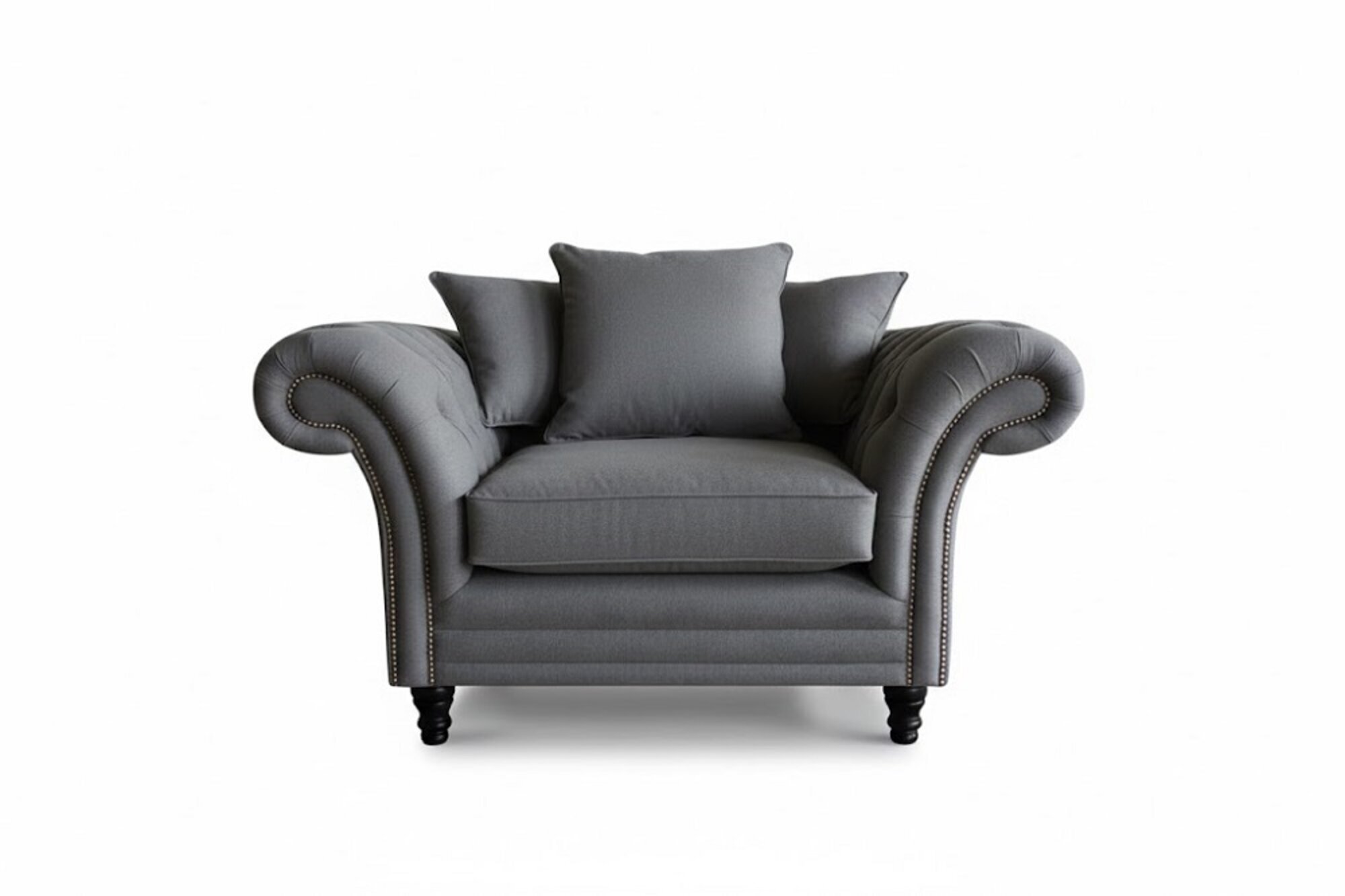 Design Chesterfield Armchair 1 Seater Couch Upholstery Luxury Classic Textile Sofas Sofort