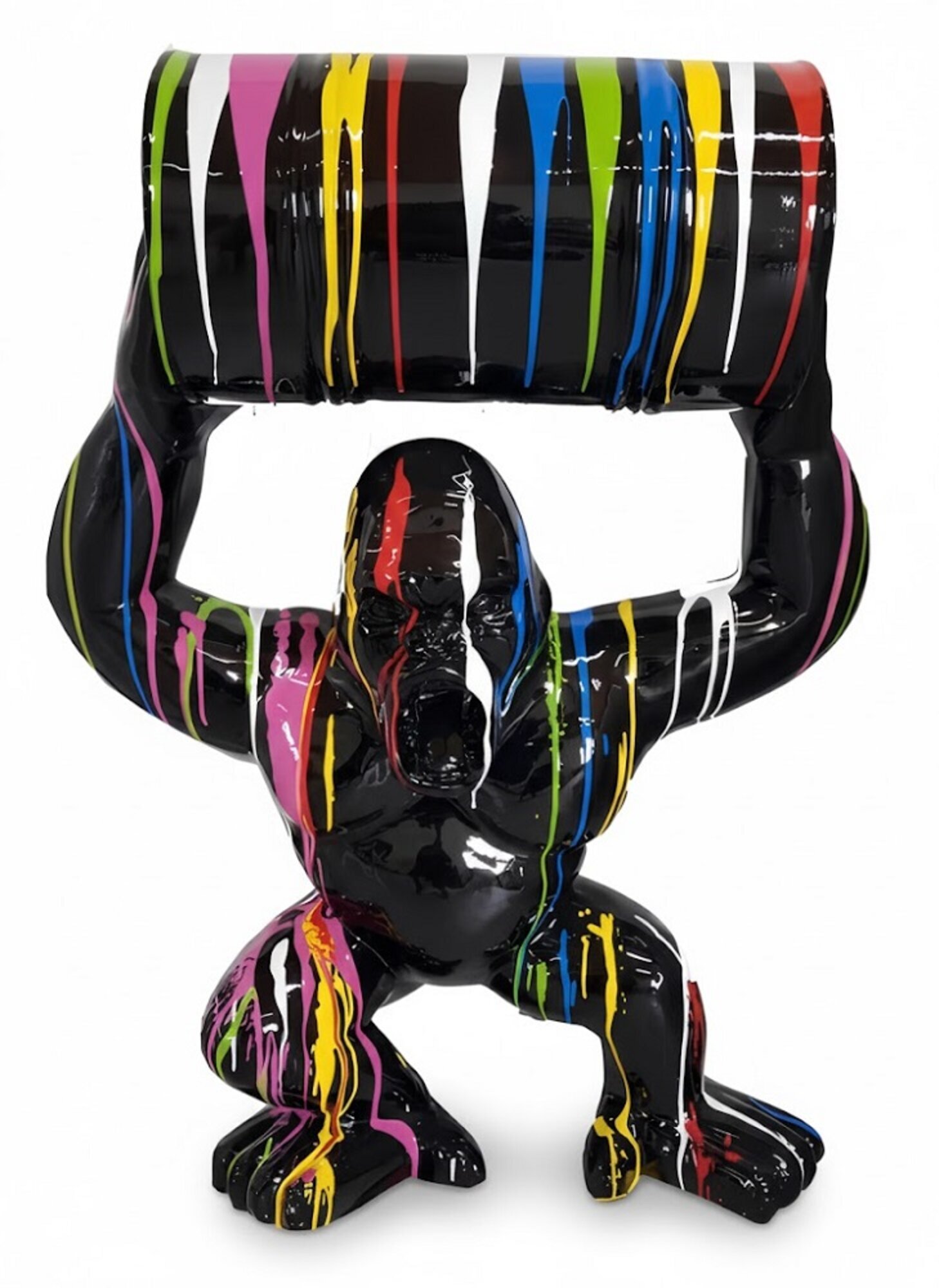 Designer Gorilla Figur Statue Moderne Figuren Statuen Dekoration Garten Sofort