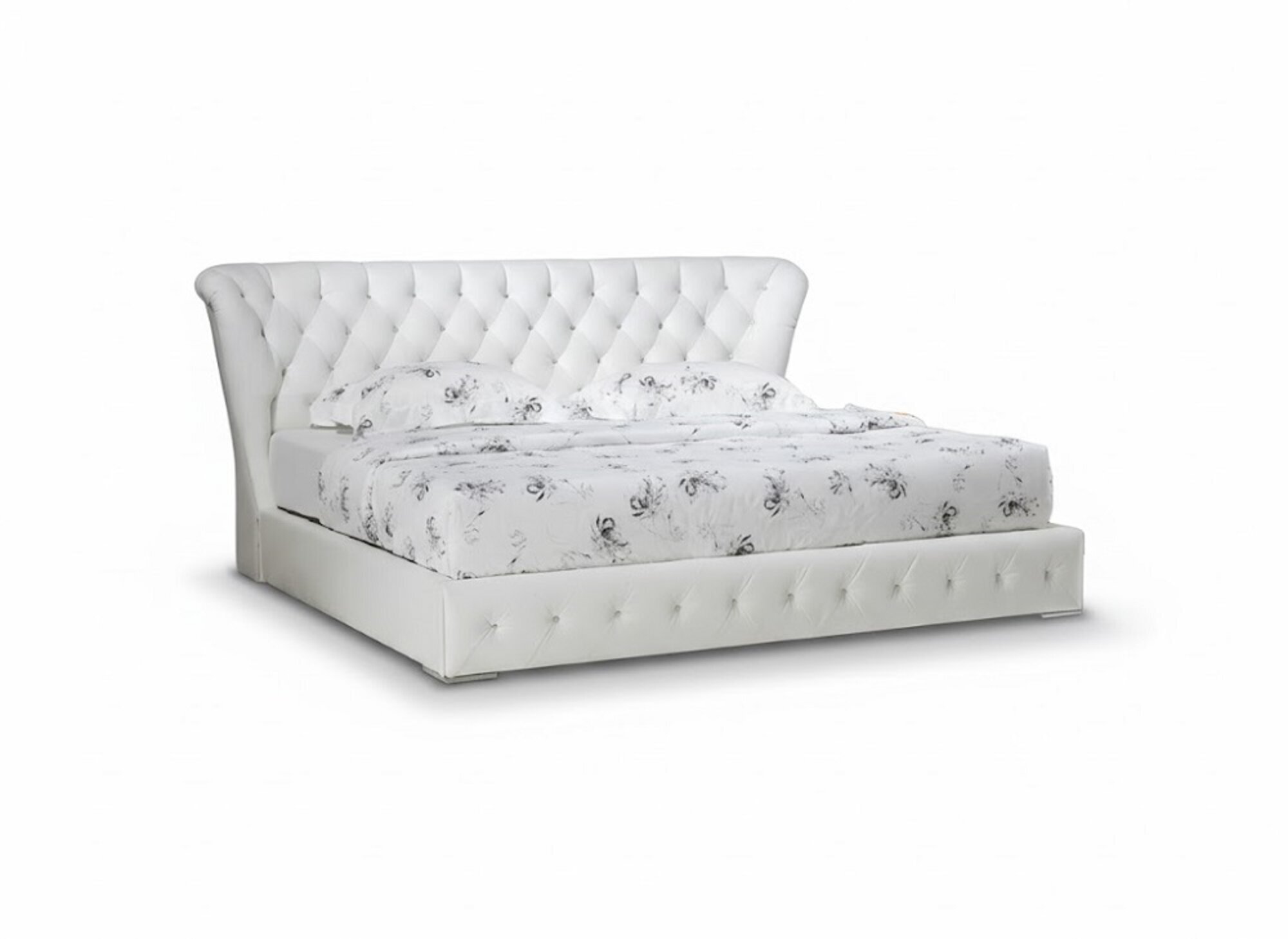 Exklusives Hotelbett im Chesterfield-Design aus Leder für stilvolles Schlafzimmer Sofort