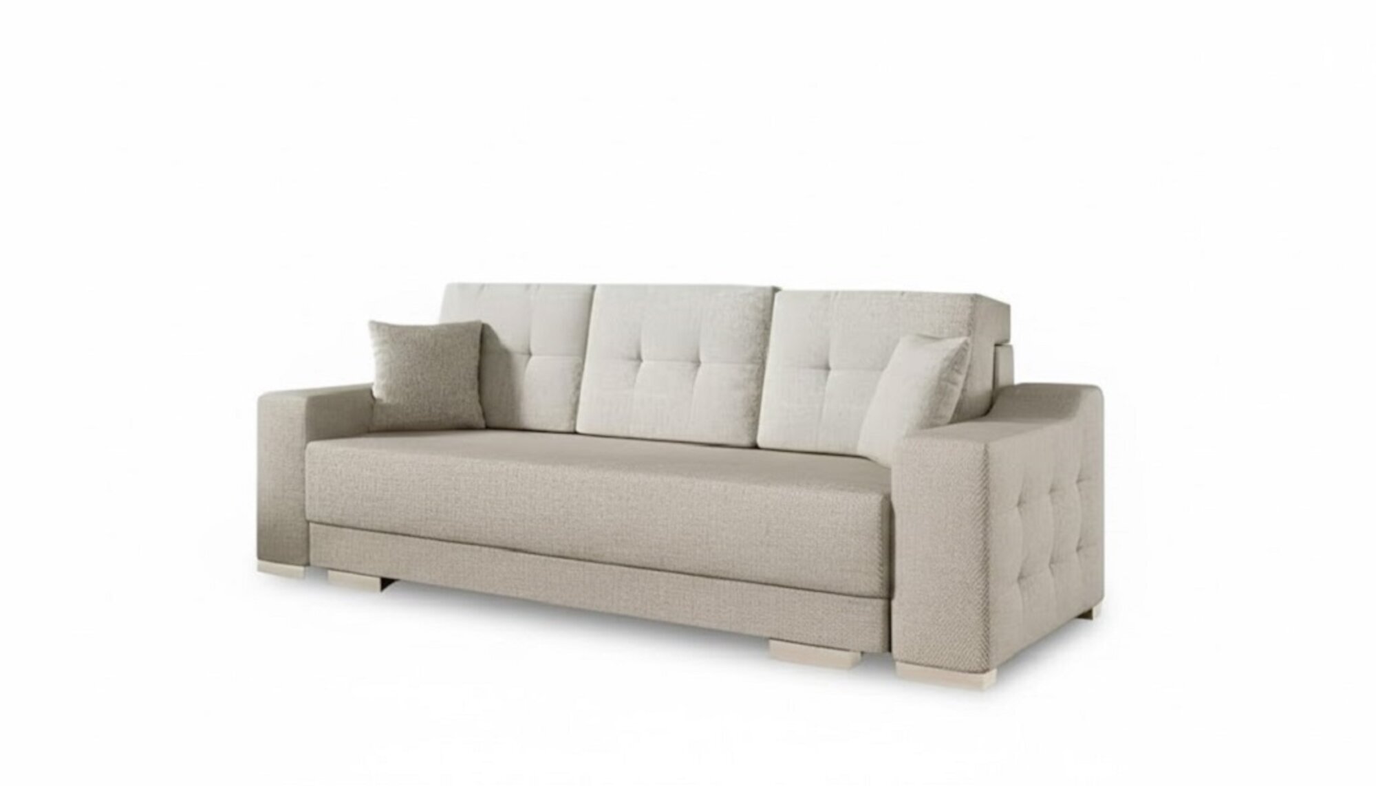 3 Sitz Sofa Couch Textil Stoff Bettfunktion Schlafsofa Polster Garnitur Sofort