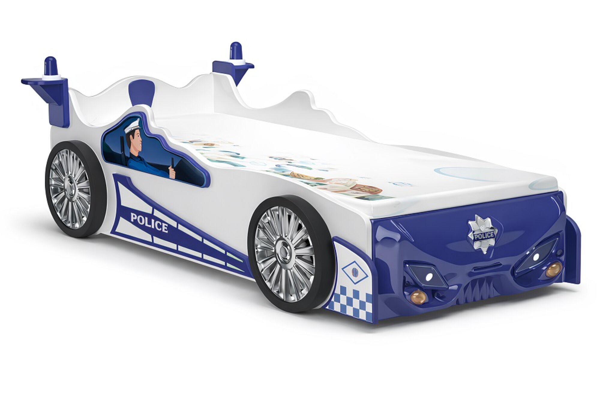 Schlafzimmer Kinderbett Betten Kinder Zimmer Polizei Auto Sofort