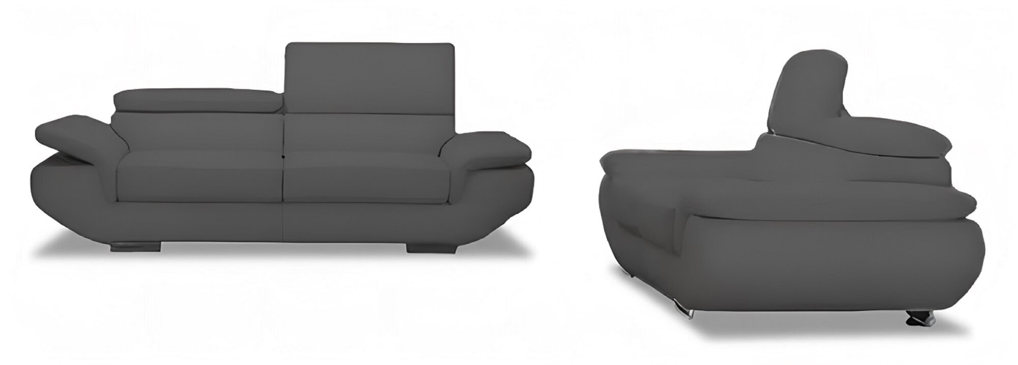 Luxus Möbel Sofagarnitur Couch Sofa Polster 3+2 Ledersofa Sofort
