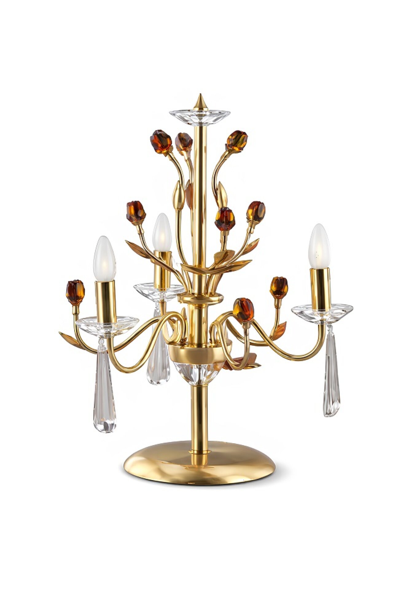 Goldene Kristall Tischlampe Luxus Leuchten Lampen Lichtkronenleuchter Sofort