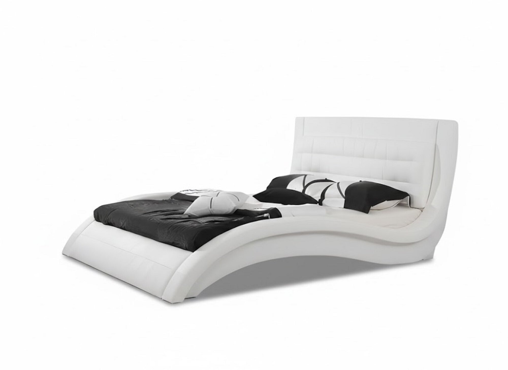 Designer Bett Ehebett Doppelbett Polsterbett Schlafzimmer Lederbett Sofort
