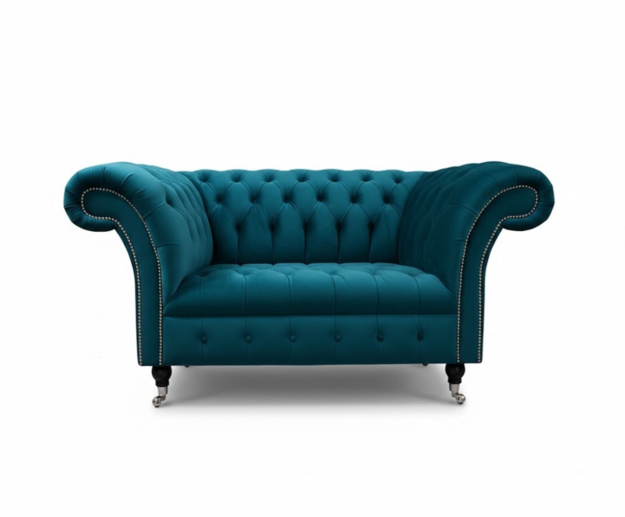 Eleganter Chesterfield Polstersessel – Luxus Textil Design Sofort