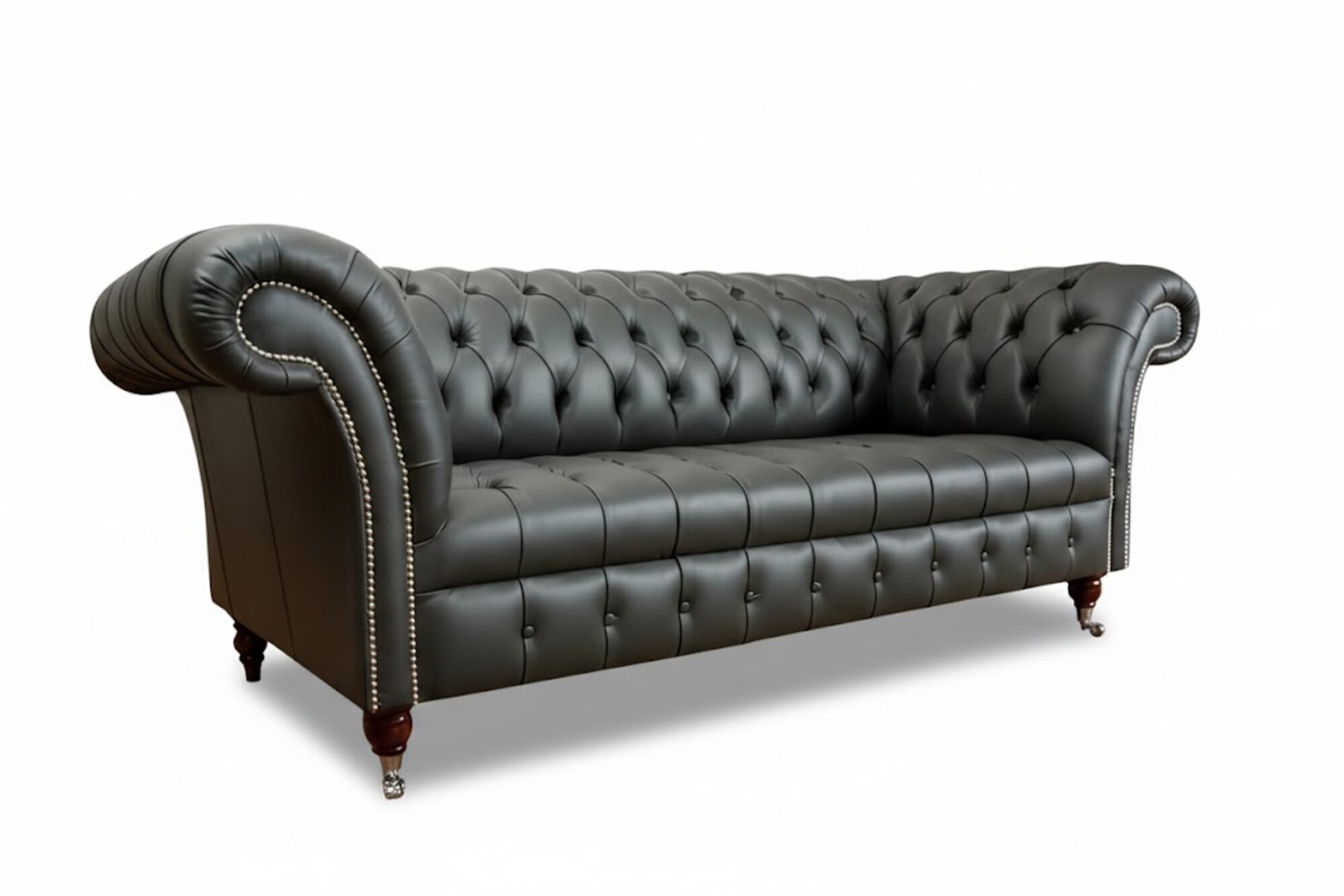 Wohnzimmer Chesterfield Sofa Design Couchen Sofas Dreisitzer 100% Leder Sofort