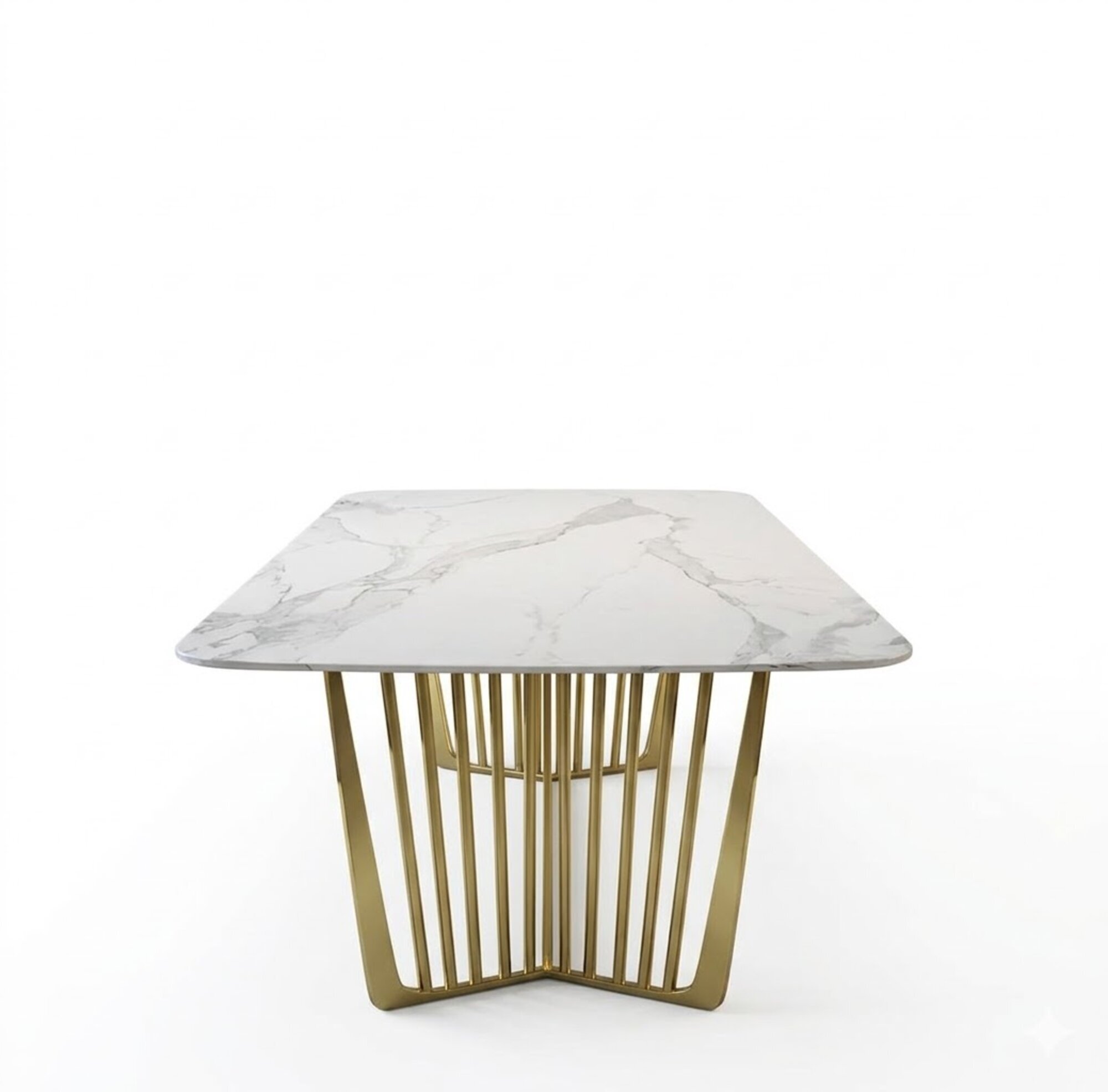 Moderner Esstisch aus Metall, elegant und luxuriös für Ihr Esszimmer Sofort