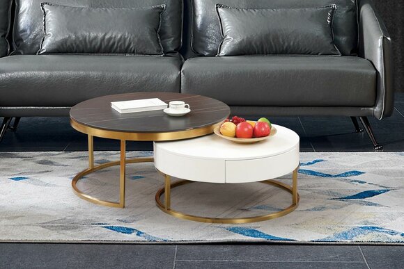 Set 2x Couchtisch Kaffeetisch Beistelltisch Designer Wohnzimmertisch Tische Neu 1 Sofort
