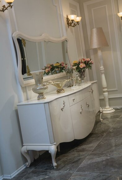 Kommoden Schrank Regal Konsole Möbel Holzschrank Set 2tlg. Kommode Spiegel