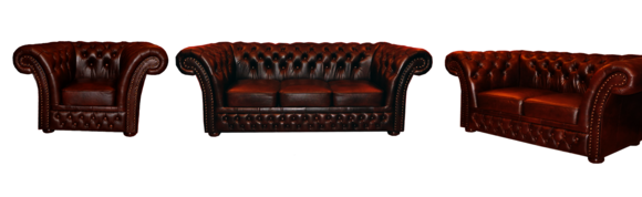 Chesterfield 3+2+1 Ledersofa Sofagarnitur Polster Couch Garnitur
