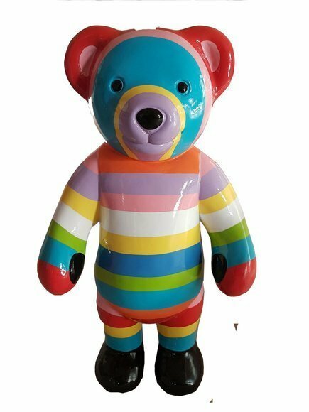 Moderne Dekoration Deko Figur Statue Skulptur Abstrakt 40 cm Teddy Bär