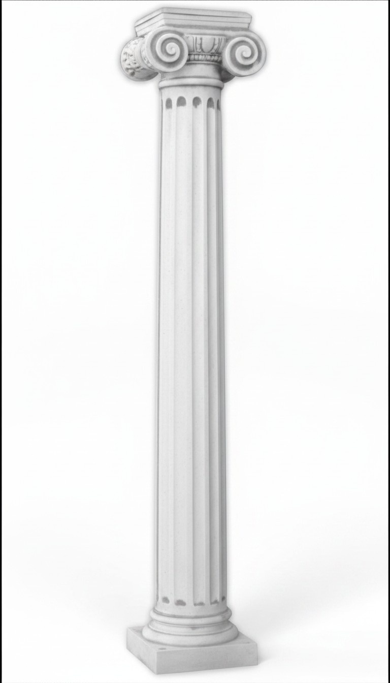 211cm Antike Säule Säulen Stein Skulptur Statue Römischer Garten Stil