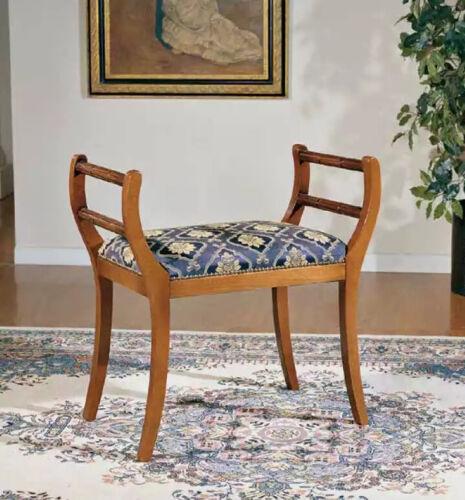 Sitzbank Textil Möbel Polsterbank Wohnzimmer Klassische Bank Fußhocker