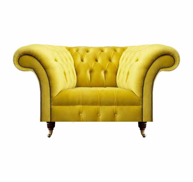 Wohnzimmer Sessel Modern Design Sitz Chesterfield Einrichtung Polster Stoff