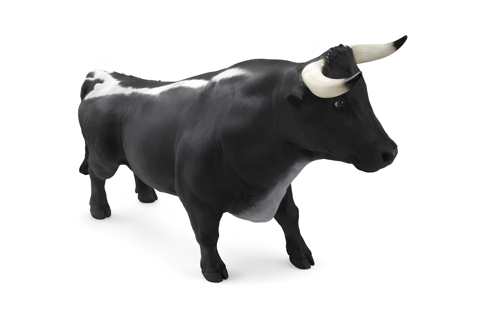 Stier Dekorative Statue Garten Figuren Statuen 110 cm Lebensgroß Figur Plastik Sofort