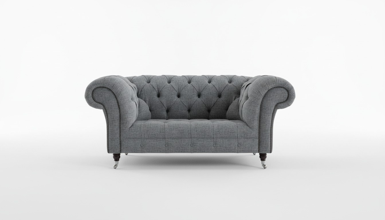 2 Sitzer Couch Chesterfield Leder Polster Sofa Couchen Sofas Designer