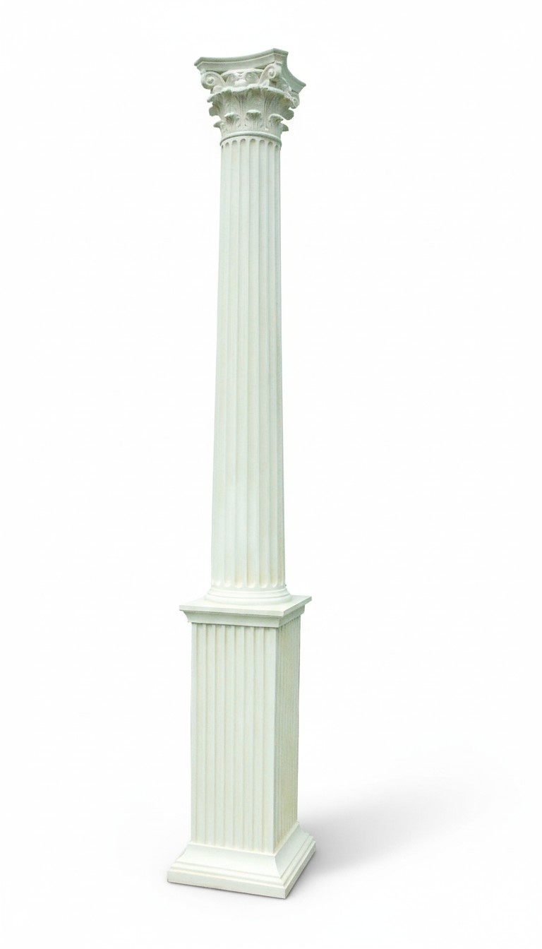 313 cm XXL Big Säule Stil 1900 Alt Griechischer Antiker Stil Restaurant Caffee
