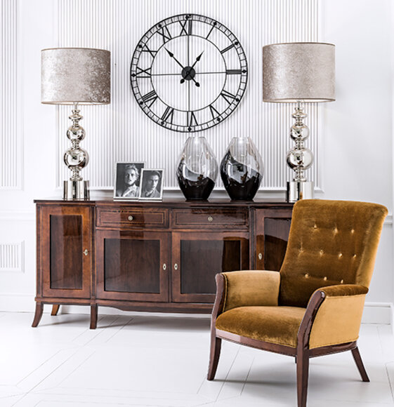 XXL Sideboard Anrichte Kommode Wohnzimmer Schrank Holz Antik Stil Design